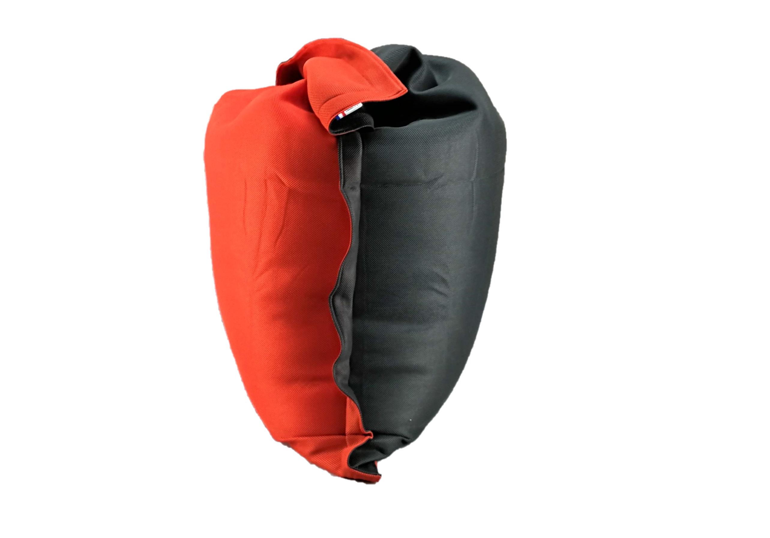 POUF MESH BICOLOR ANTHRACITE/ORANGE 125 X 175 cm