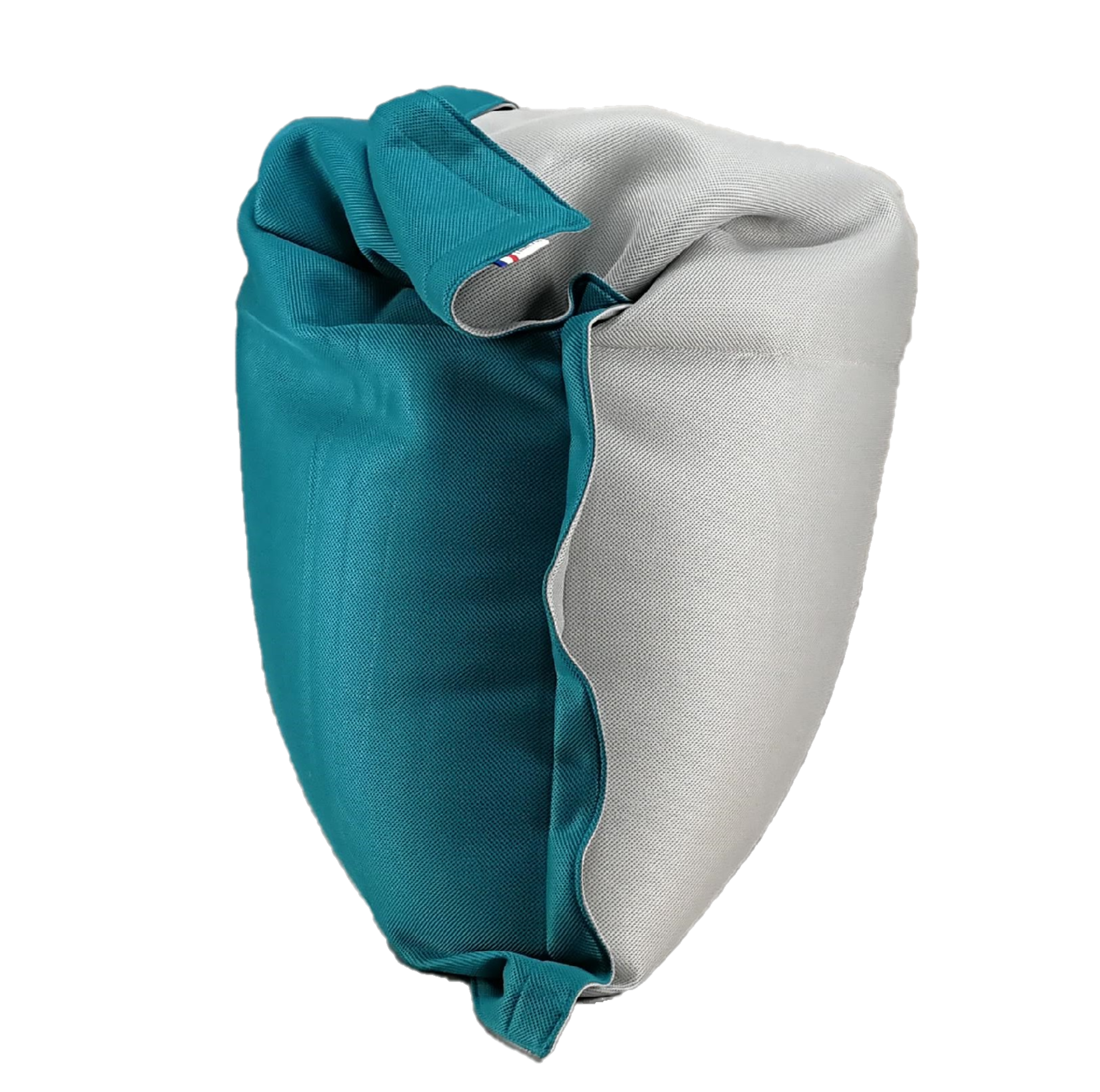 POUF MESH BICOLOR GRIS CLOUD/BLEU NAVY 125 X 175 cm