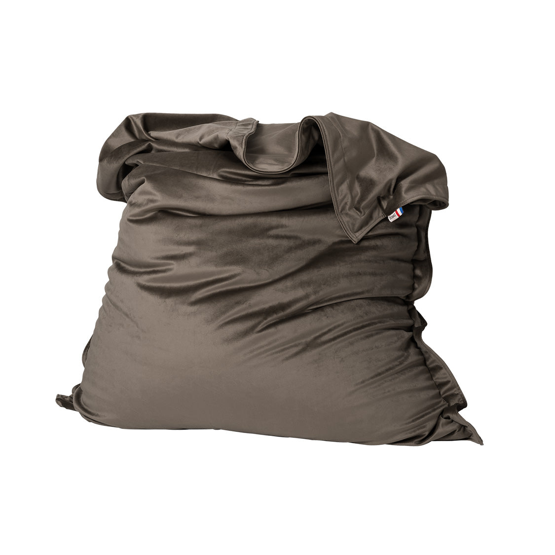 POUF SCENO VELOURS 4 GRIS 125 X 175