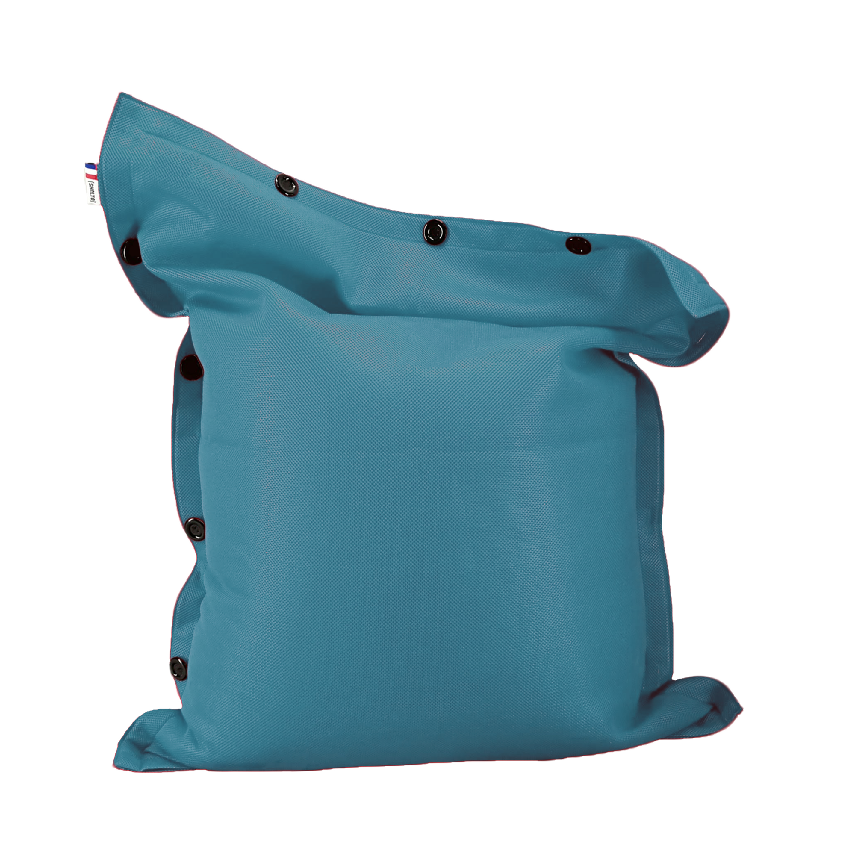 POUF 100 X 130 BLEU MESH