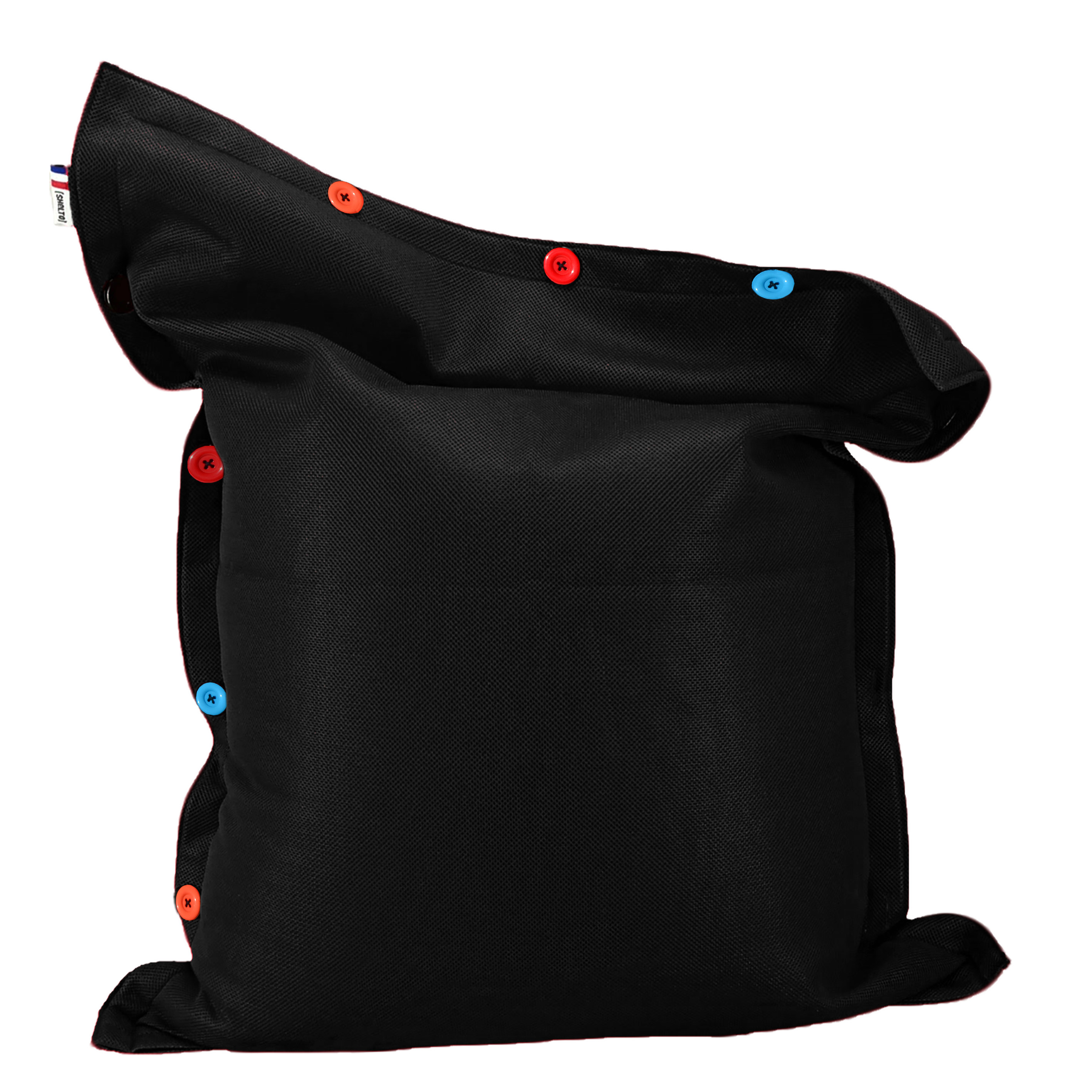 POUF MESH UNI NOIRE 125 X 175 cm