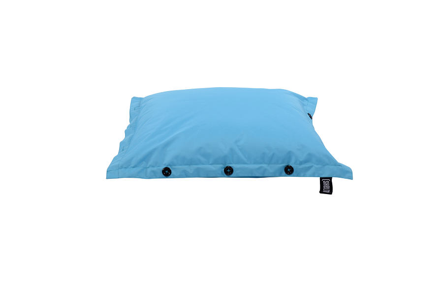 POUF OXFORD BLEU CLAIR 100 X 100 cm