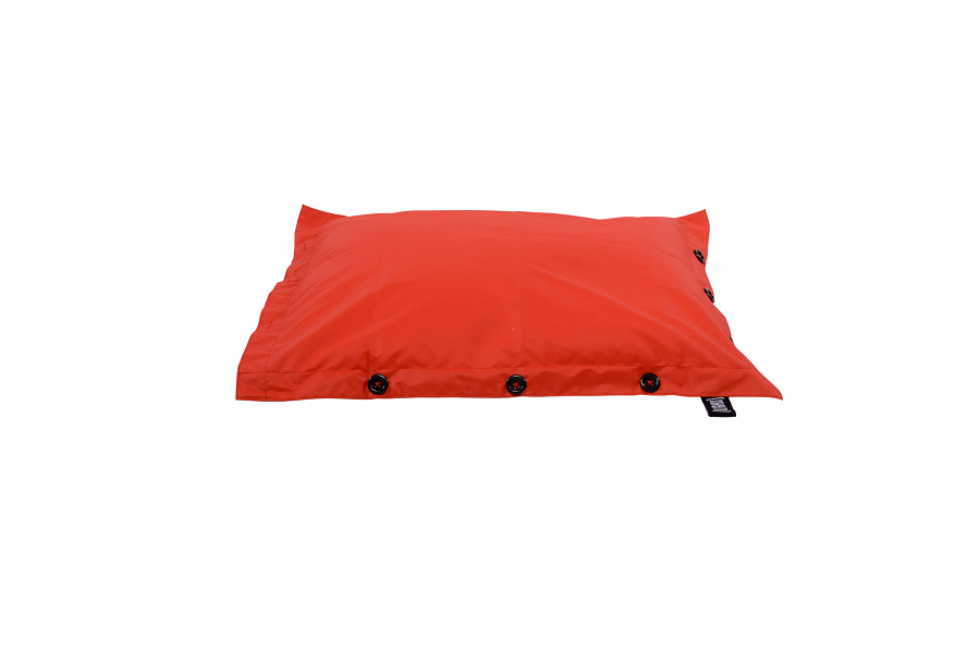 POUF OXFORD ROUGE 100 X 100 cm