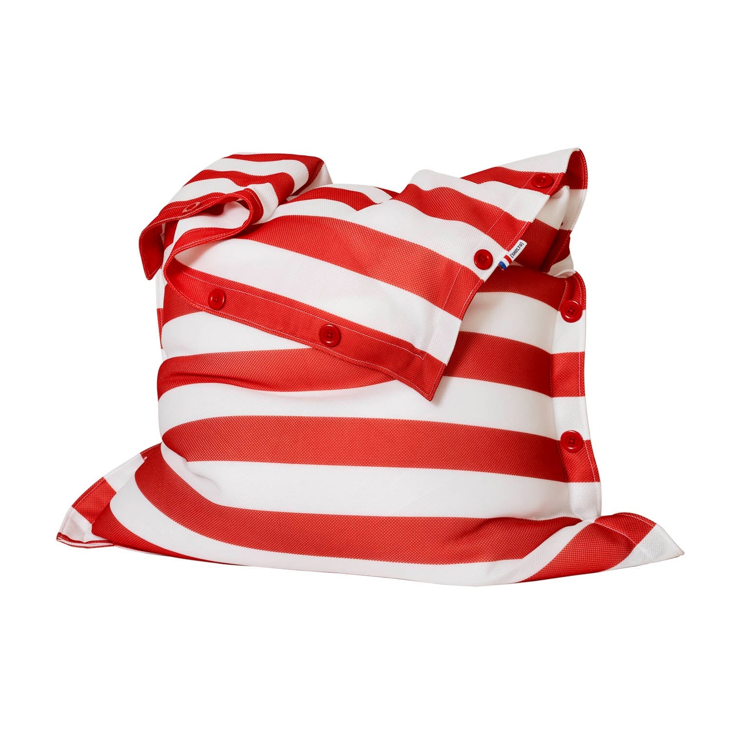 HOUSSE MESH RAYURES BLANC/ROUGE 125 X 175 cm