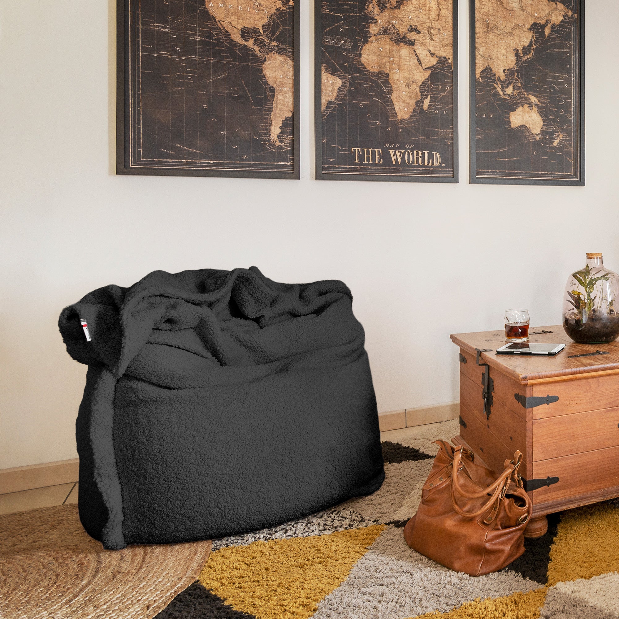 HOUSSE SCENO ARDIAK ANTHRACITE 125 X 175 cm
