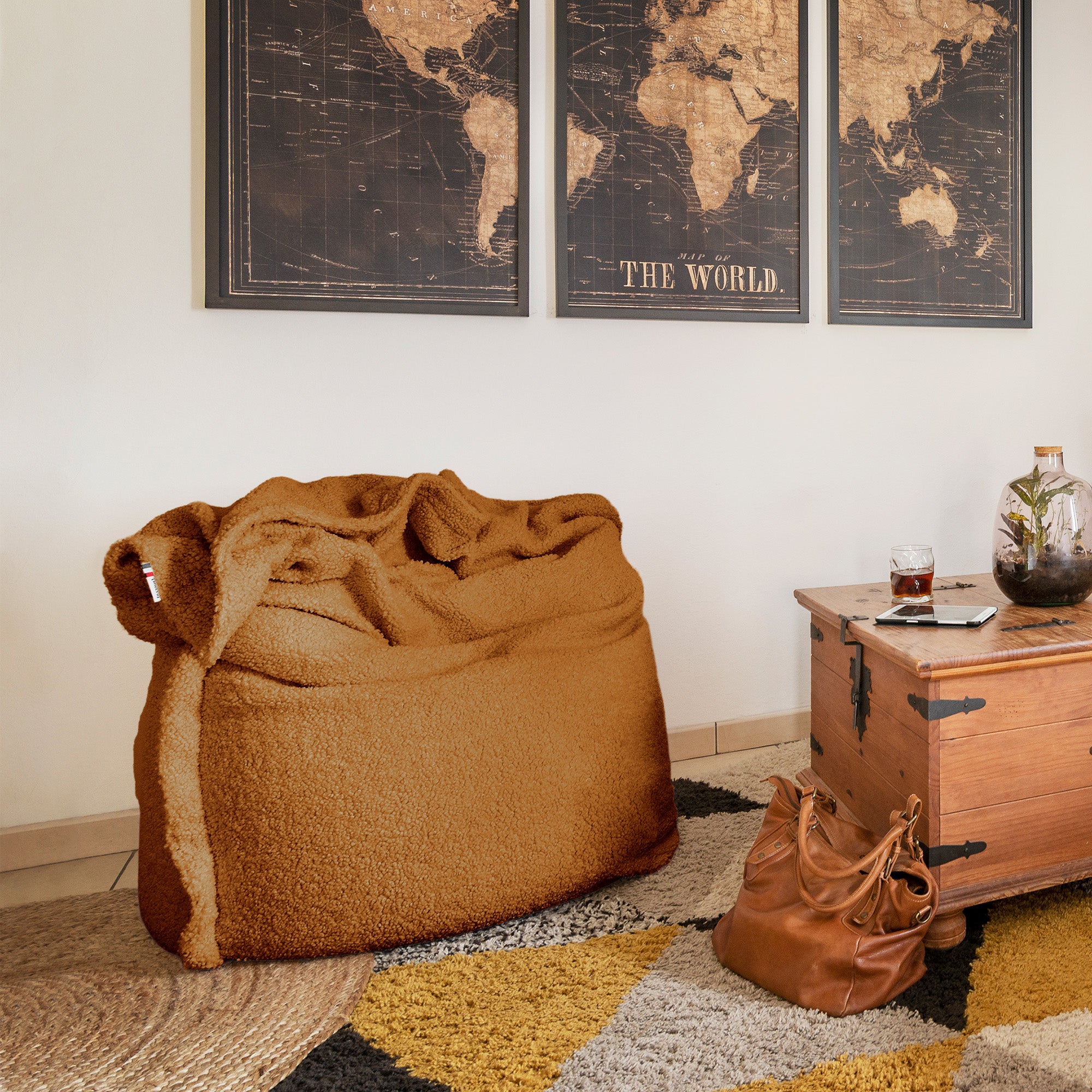 HOUSSE SCENO ARDIAK MIEL 125 X 175 cm