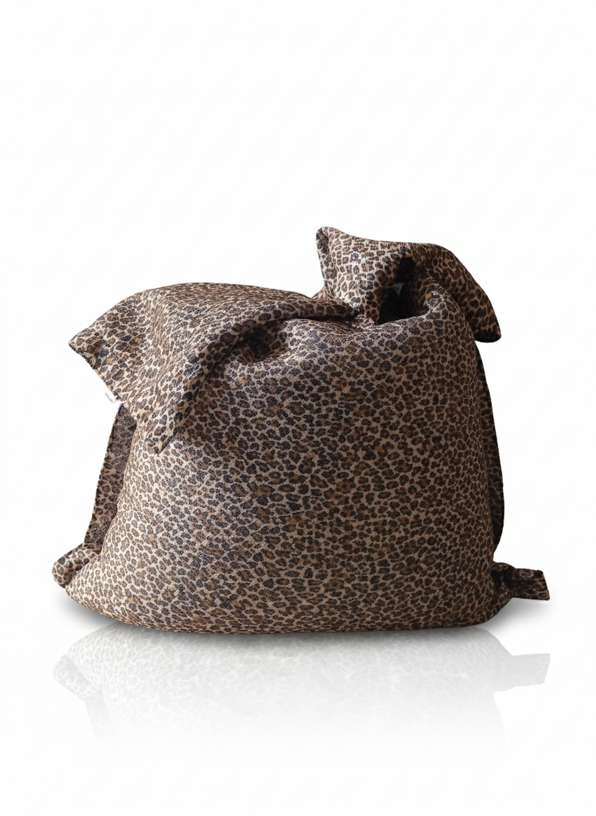 Pouf géant Mesh Leopard 125x175 cm