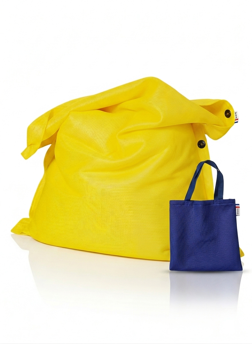POUF MESH UNI JAUNE 125 X 175 cm